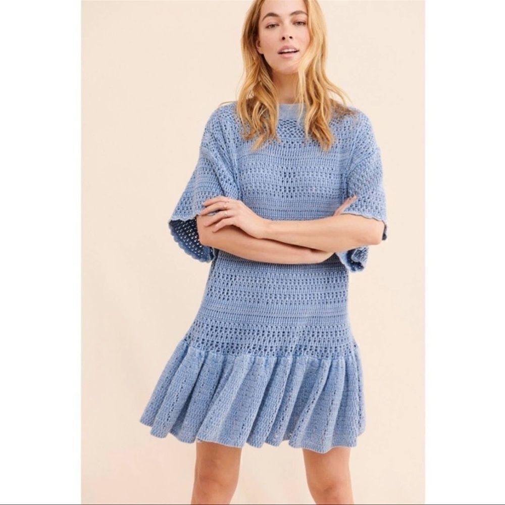 Free People - Sistine Crochet Mini Dress - Picture 5 of 11